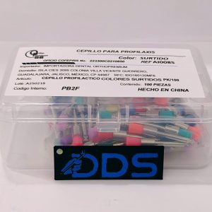 CEPILLO PARA PROFILAXIS CORTO CAJA CON 100 PIEZAS
