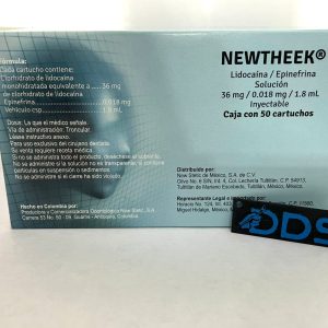 ANESTESIA LIDOCAINA CON EPINEFRINA NEWTHEEK CAJA CON 50 CARTUCHOS