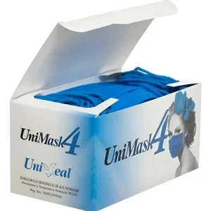 CUBREBOCA CAJA CON 50 PIEZAS UNISEAL AZUL