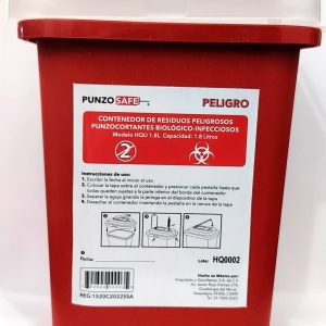 RECOLECTOR PUNZOCORTANTES 1.8L