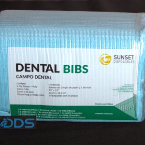 CAMPO DENTAL CON 50 PIEZAS AZUL