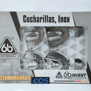 CUCHARILLAS PARA IMPRESION  METAL PERFORADAS ADULTO 6 PIEZAS