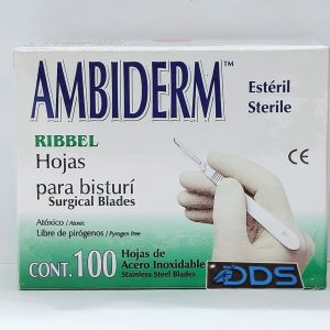 HOJA DE BISTURI NO 15C CAJA CON 100 AMBIDERM