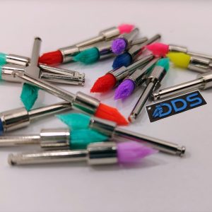 CEPILLO PARA PROFILAXIS CORTO PUNTA CONO CAJA CON 100 PIEZAS